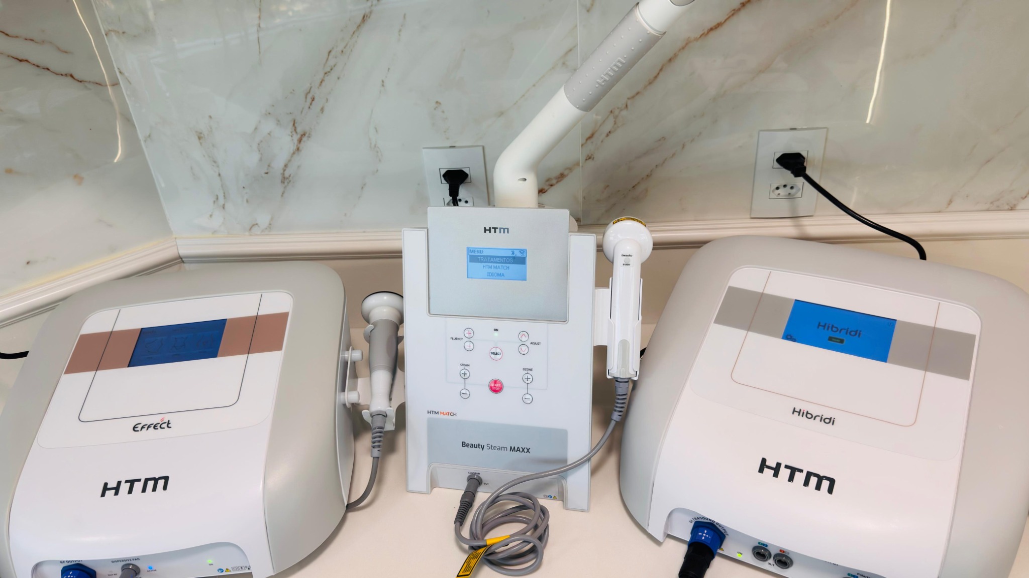 Equipamentos profissionais da Natália Skin Clinic
